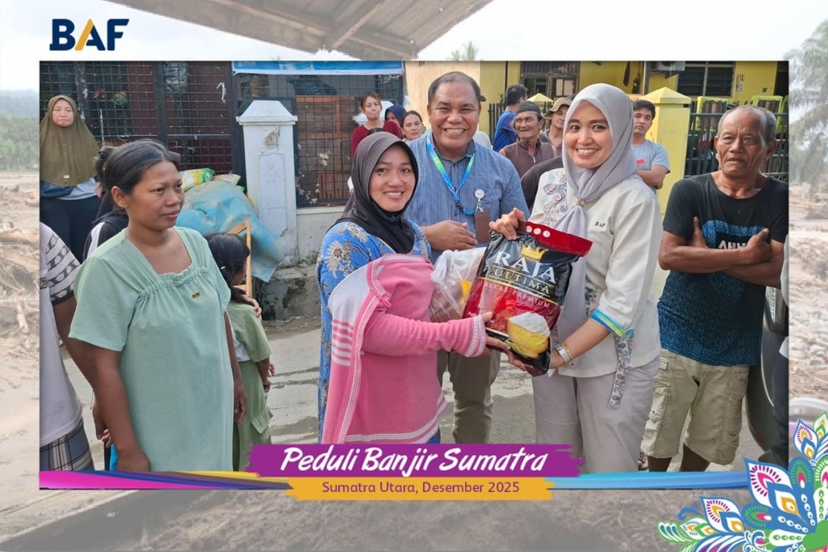Peduli Banjir Sumatera, BAF Beri Bantuan