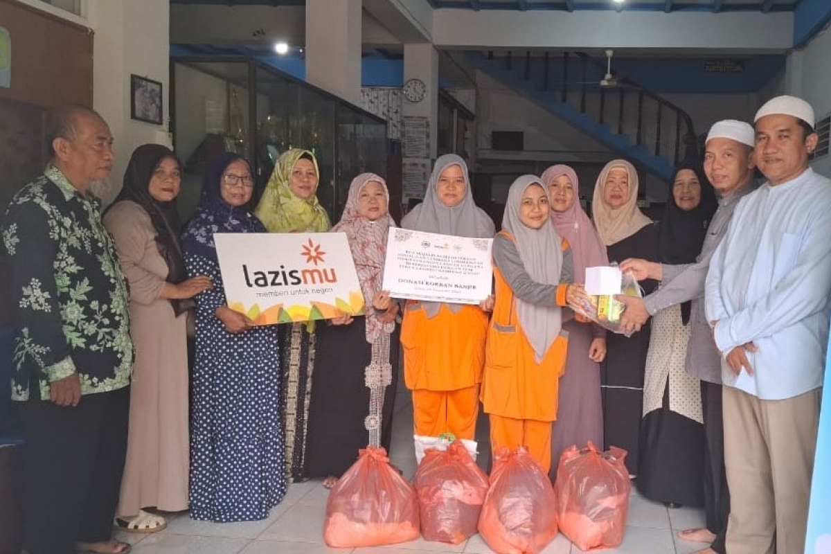 PCM, PCA, dan LAZISMU Kampung Dadap Gerak Cepat, Salurkan Donasi untuk Korban Banjir di Medan