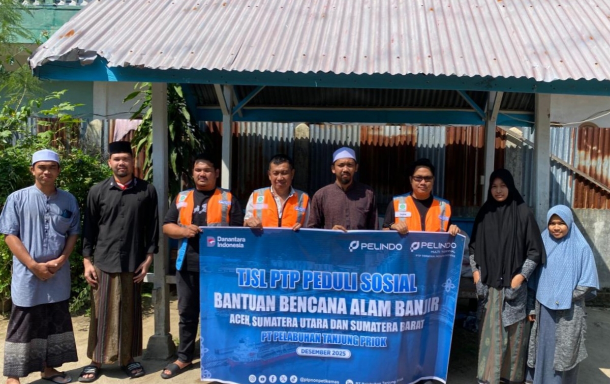 PTP Nonpetikemas Salurkan Bantuan TJSL untuk Korban Banjir di Aceh, Sumatera Utara, dan Sumatera Barat