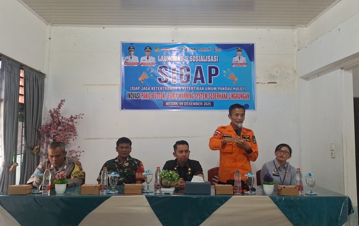 Tingkatkan Keamanan Lingkungan, Kelurahan Pandau Hulu 1 Medan Kota Luncurkan 'Panic Button' Sederhana