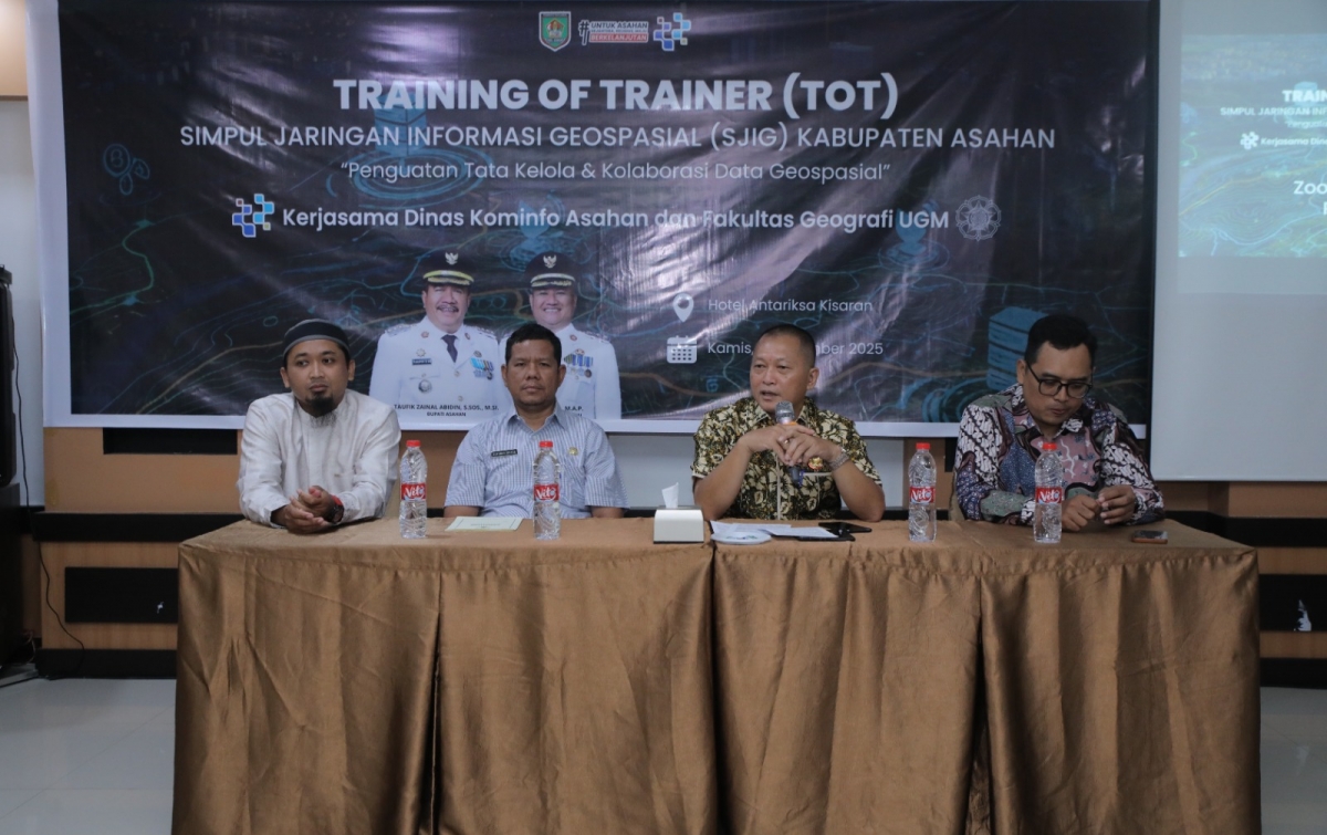 Pemkab Asahan Gelar TOT Simpul Jaringan Informasi Geospasial Kabupaten Asahan