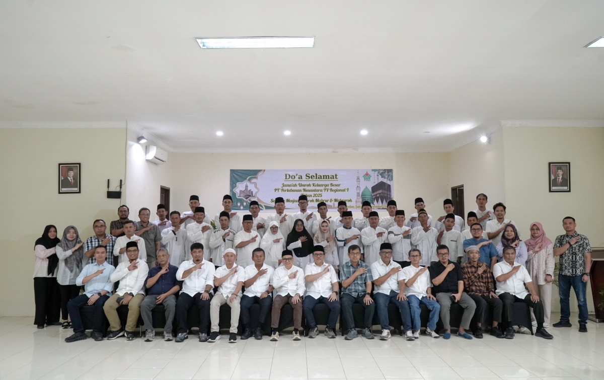PTPN IV Regional I Berangkatkan Pemanen dan Penderes Terbaik Umrah ke Tanah Suci