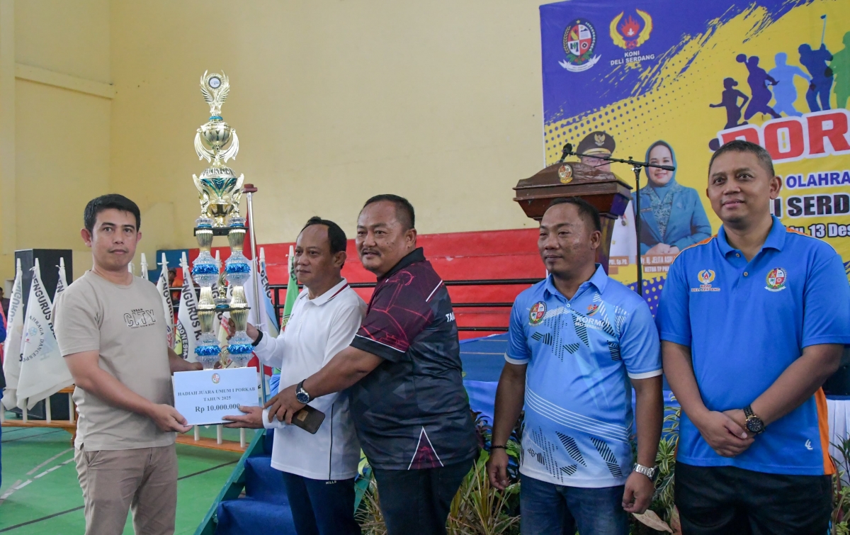 Porkab Deli Serdang 2025/ Atlet Tanjung Morawa Bawa Pulang Tropi Juara Umum