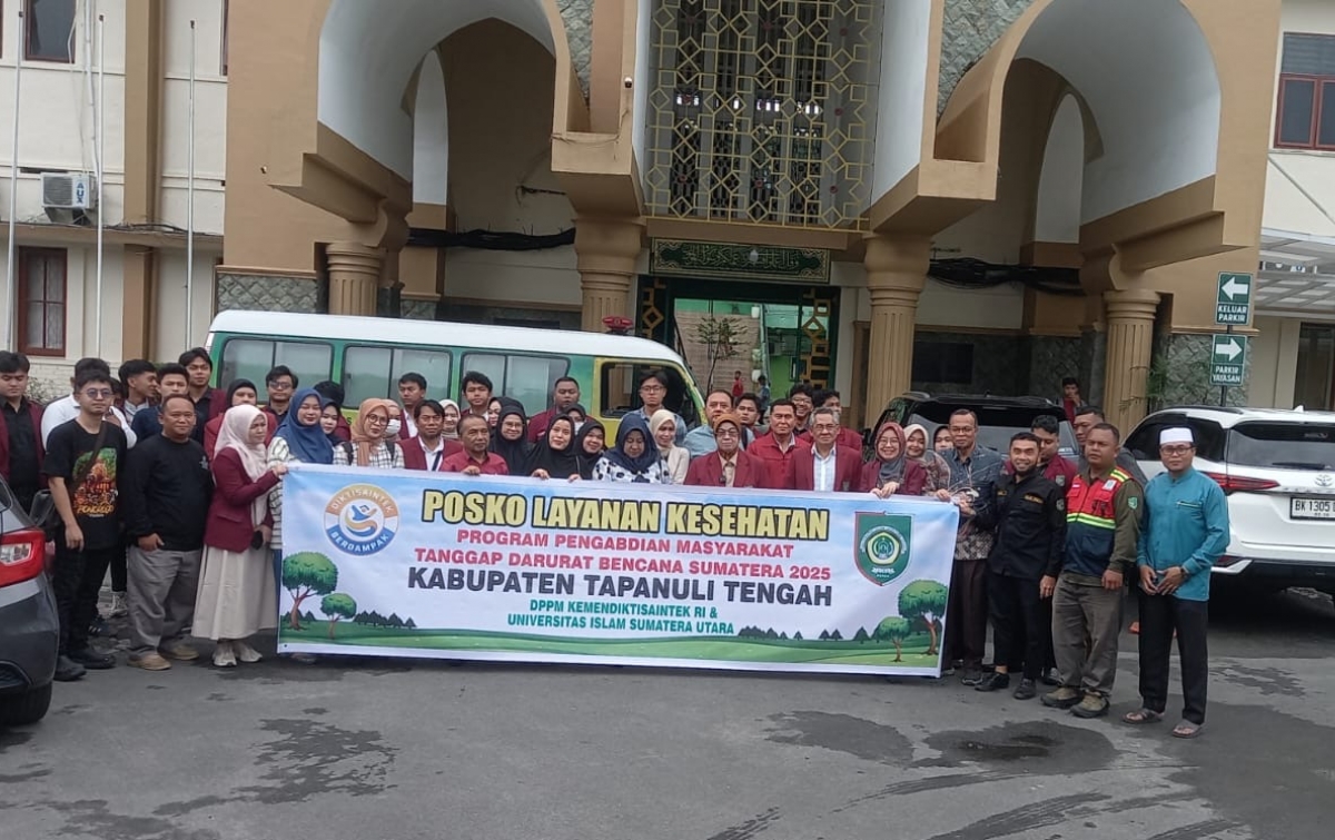 UISU Lepas Tim Tanggap Darurat Bencana di Langkat dan Tapanuli Tengah