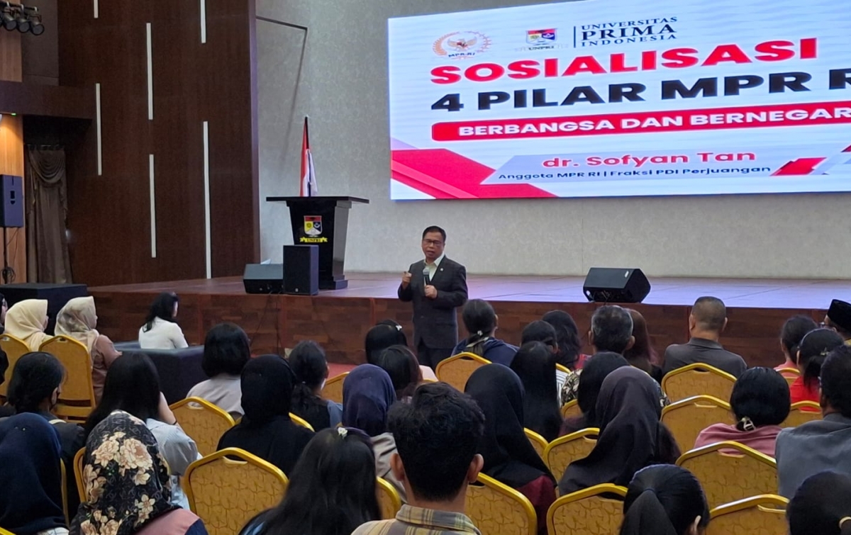 Di UNPRI, Sofyan Tan Ajarkan 4 Pilar Berbangsa dan Bernegara pada Mahasiswa