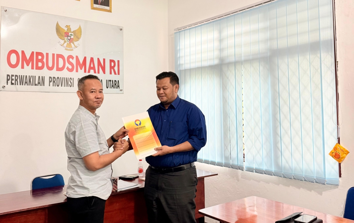 Dugaan Maladministrasi di LHP Bank Sumut, Ombudsman-RI Serahkan Berkas LHP Bank Sumut