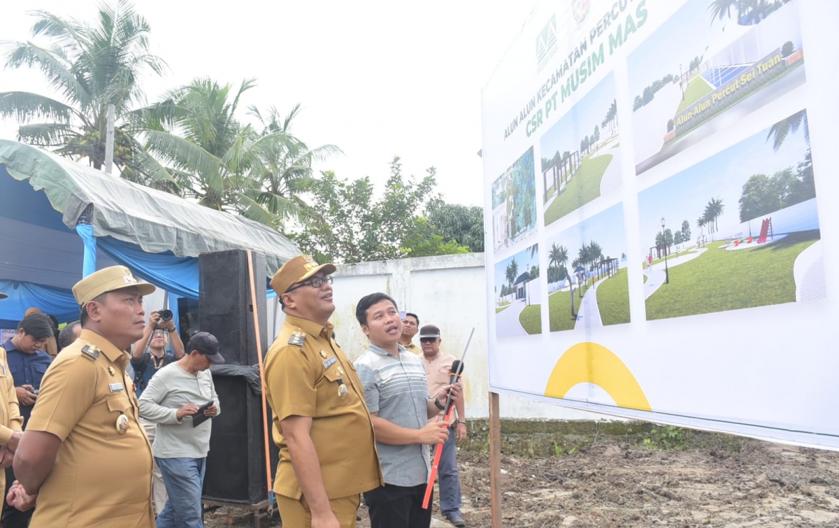 Kolaborasi Pemerintah, Swasta, dan Masyarakat: Pemkab Deli Serdang Bangun Alun-Alun Percut Sei Tuan