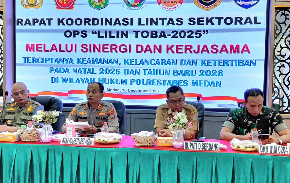 Pemkab Deli Serdang Dukung Polrestabes Medan Dirikan PAM Nataru di Sibolangit