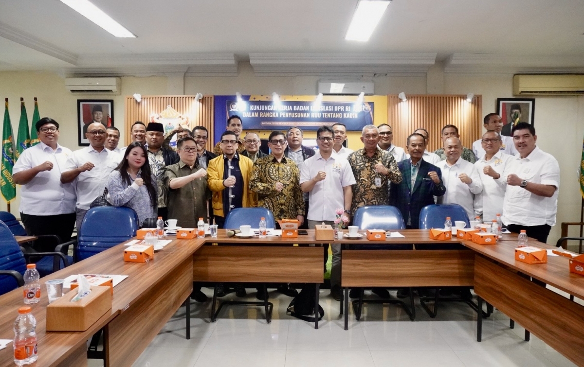 Perkuat Peran Dunia Usaha, Baleg DPR RI dan Kadin Sumut Bahas Tuntas RUU Kamar Dagang dan Industri
