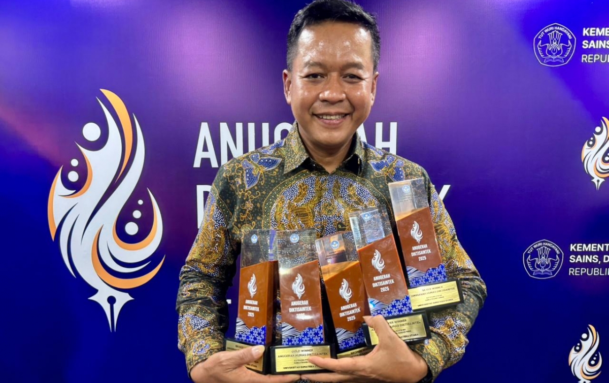 Borong Enam Penghargaan Anugerah Diktisaintek 2025, USU Pertahankan Prestasi Gemilang