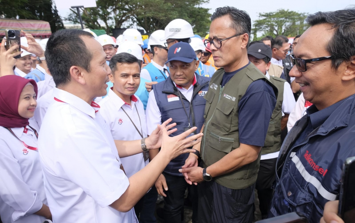 TelkomGroup Perkuat Sinergi BUMN, Dukung Pelepasan 1.000 Relawan untuk Penanganan Bencana Sumatera