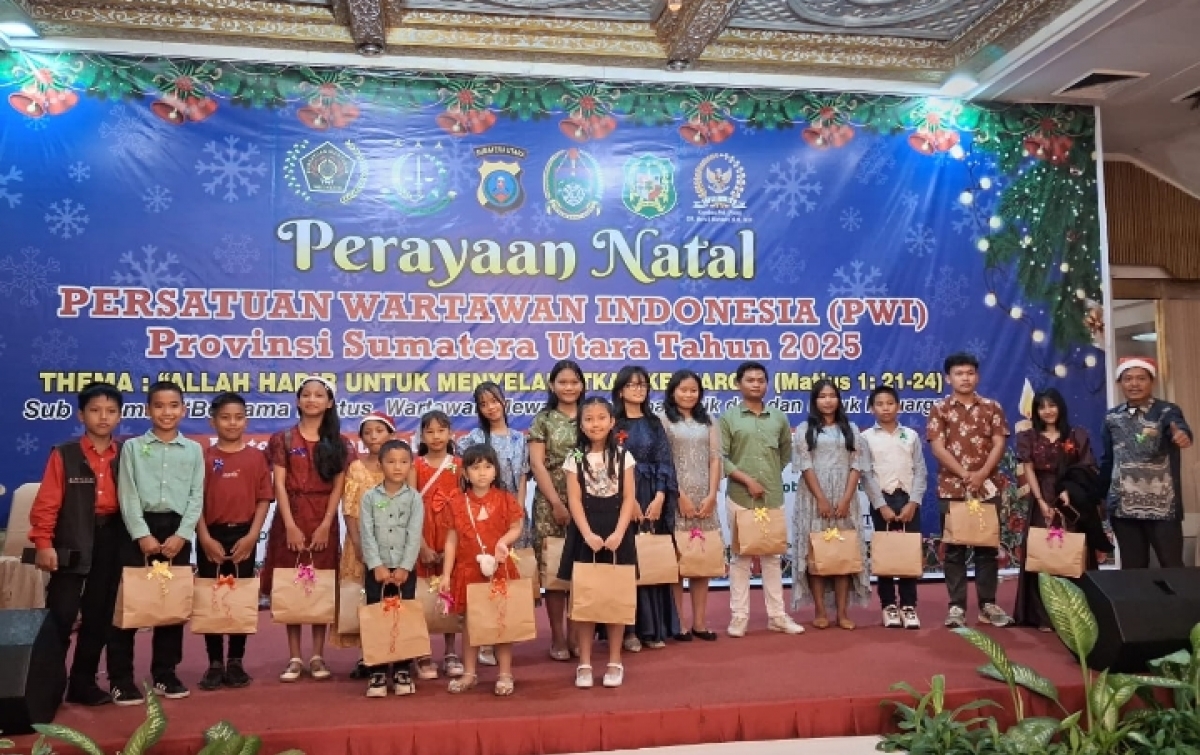 Natal PWI Sumut Penuh Sukacita Pers Diminta Menjaga Integritas