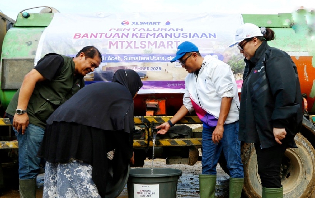 Karyawan XLSMART Salurkan Donasi ke Sumut, Sumbar hingga Pelosok Aceh