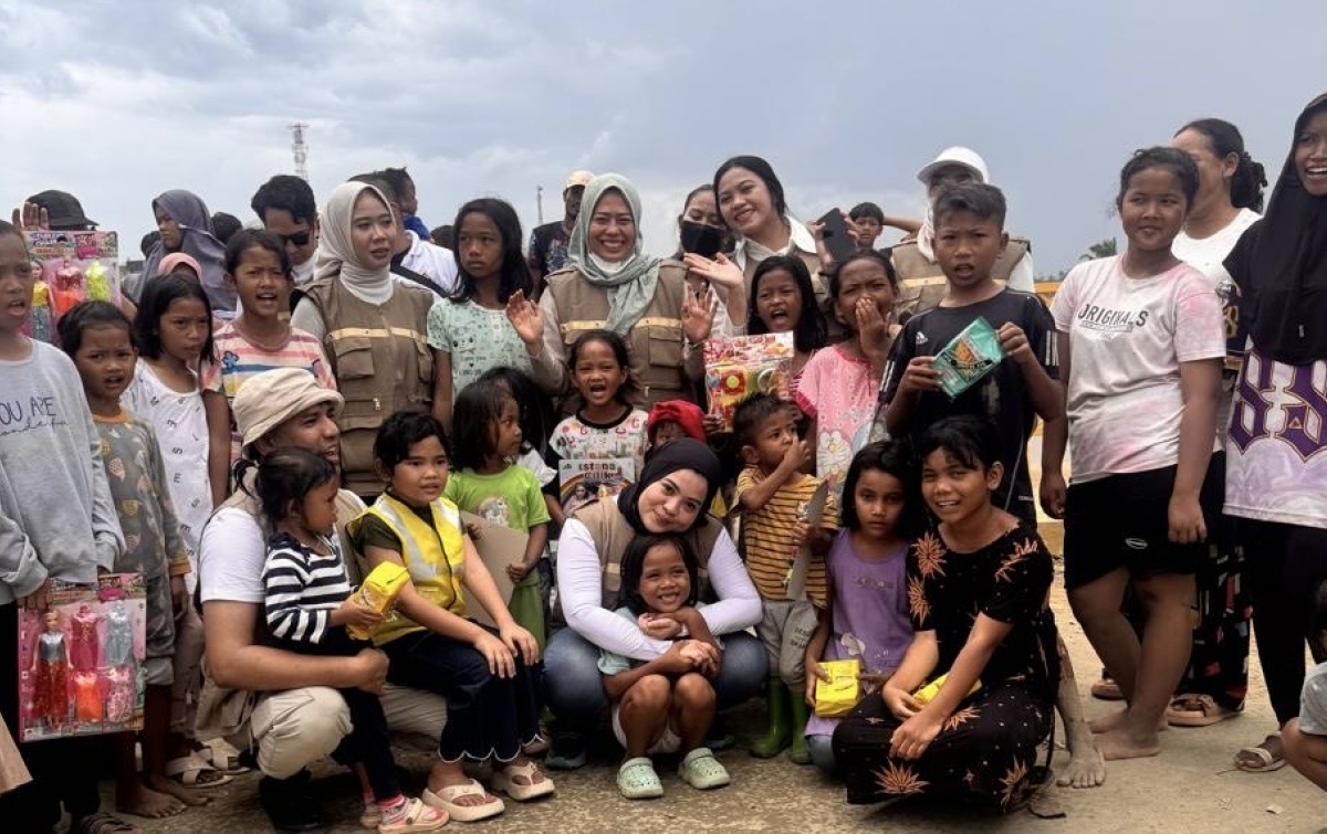 Relawan Cilik Asal Medan, Ayunindya Clarissa Bawa Harapan di Tengah Duka Anak-Anak Pengungsi Aceh