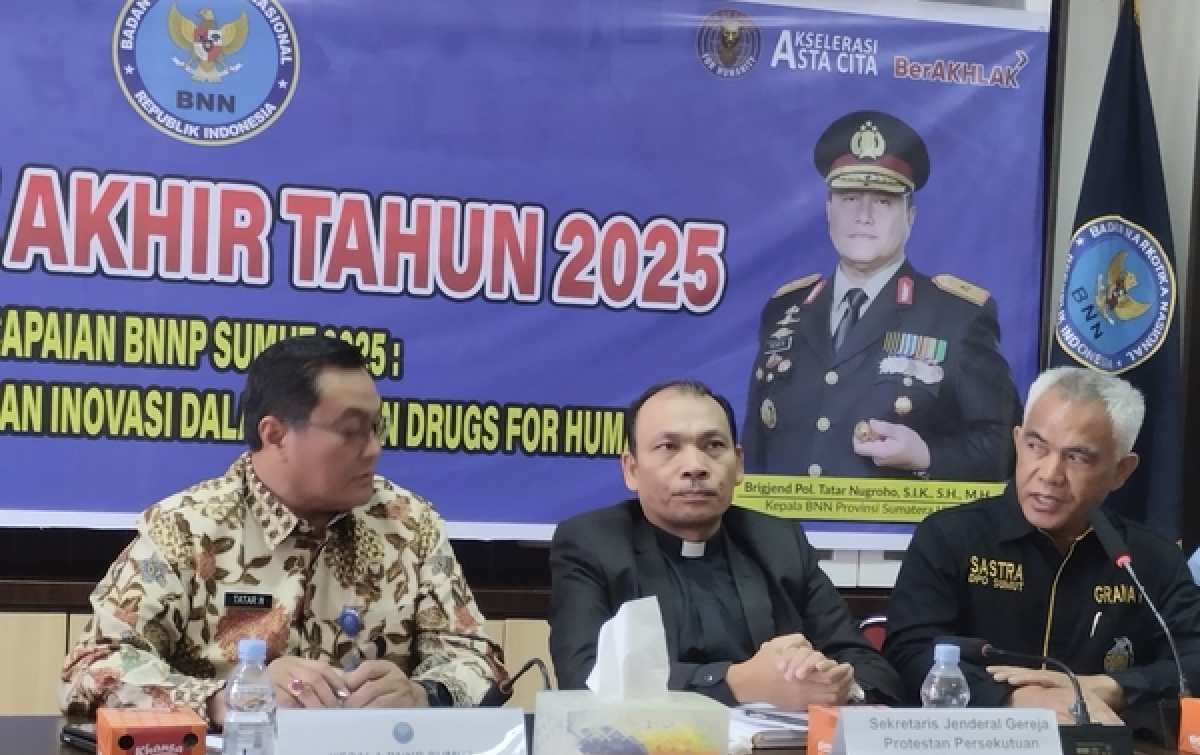 Sepanjang 2025, BNN Sumut Sita 84 Kg Sabu dan 760 Kg Ganja
