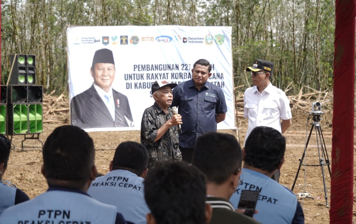 Groundbreaking Hunian Tetap Korban Banjir Batang Toru Dimulai, Pemerintah Gandeng PTPN IV