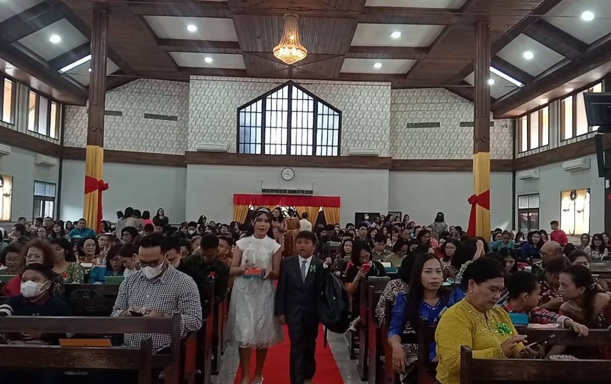 Perayaan Natal Sederhana, Jemaat HKBP Simalingkar Membludak