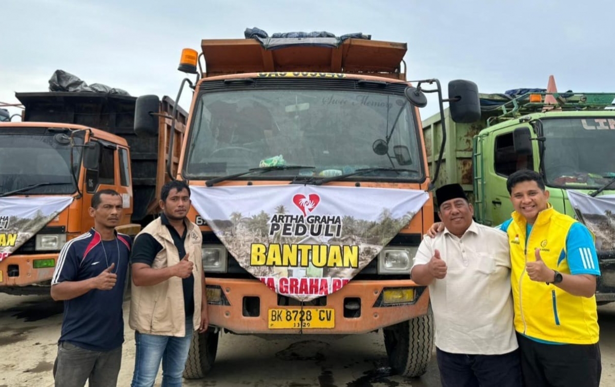 Artha Graha Peduli dan DMDI Indonesia Kirim Alat Berat dan Puluhan Ton Barang ke Aceh