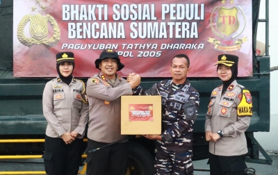 Peduli Bencana Sumatera, Paguyuban Tathya Dharaka Akpol 2005 Kirimkan Ribuan Sembako