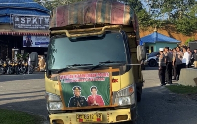 Polres Labusel Kirim Bantuan Kemanusiaan untuk Bencana, Kapolres: Kita Semua Saudara dan Bergerak Karena Hati