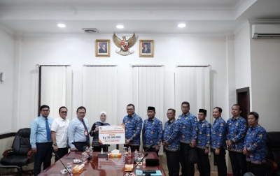 Pemkab Deli Serdang Terima Bantuan Penanganan Banjir dari Bank Sumut