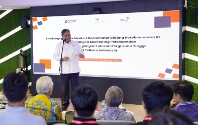 Menko Perekonomian Tinjau Pelaksanaan Program Pemagangan Nasional di Telkom