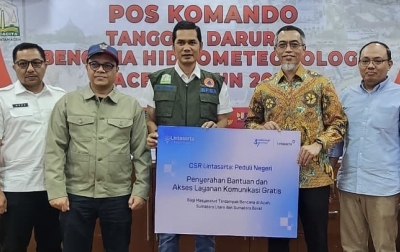 Lintasarta Salurkan Dukungan Digital dan Bantuan Kemanusiaan ke Wilayah Terdampak Bencana di Sumatera