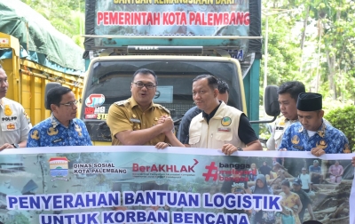 Diperuntukkan Bagi Korban Banjir, Pemkab Deli Serdang Terima Bantuan dari Pemkot Palembang