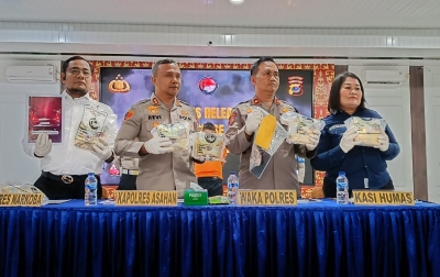 Polres Asahan Sita 8 Kg Sabu, Satu Orang Kurir Ditangkap