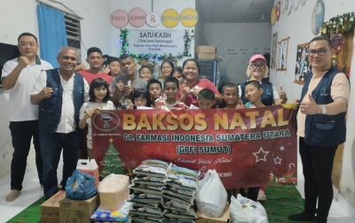 Sambut Natal, GP Farmasi Sumut Baksos Ke Dua Panti Asuhan