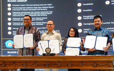 MoU dengan KP2MI, Pemkab Deli Serdang Komitmen Perluas Peluang Kerja ke Luar Negeri