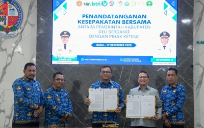 Pemkab Deli Serdang Jalin Kerja Sama dengan Perguruan Tinggi, Lembaga Keuangan, dan Swasta
