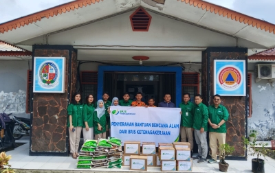 BPJS Ketenagakerjaan Tanjung Morawa Salurkan Bantuan untuk Korban Bencana Sumut dan Aceh