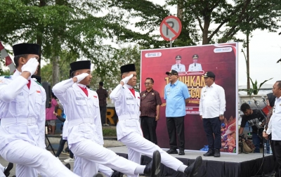 Pertama Kalinya, Paskibra 22 Kecamatan se-Deli Serdang Meriahkan Hari Bela Negara