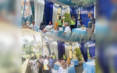 Cek Kesehatan Gratis Warnai Pos Yan III Nataru Pantai Cermin, Warga Sambut Antusias