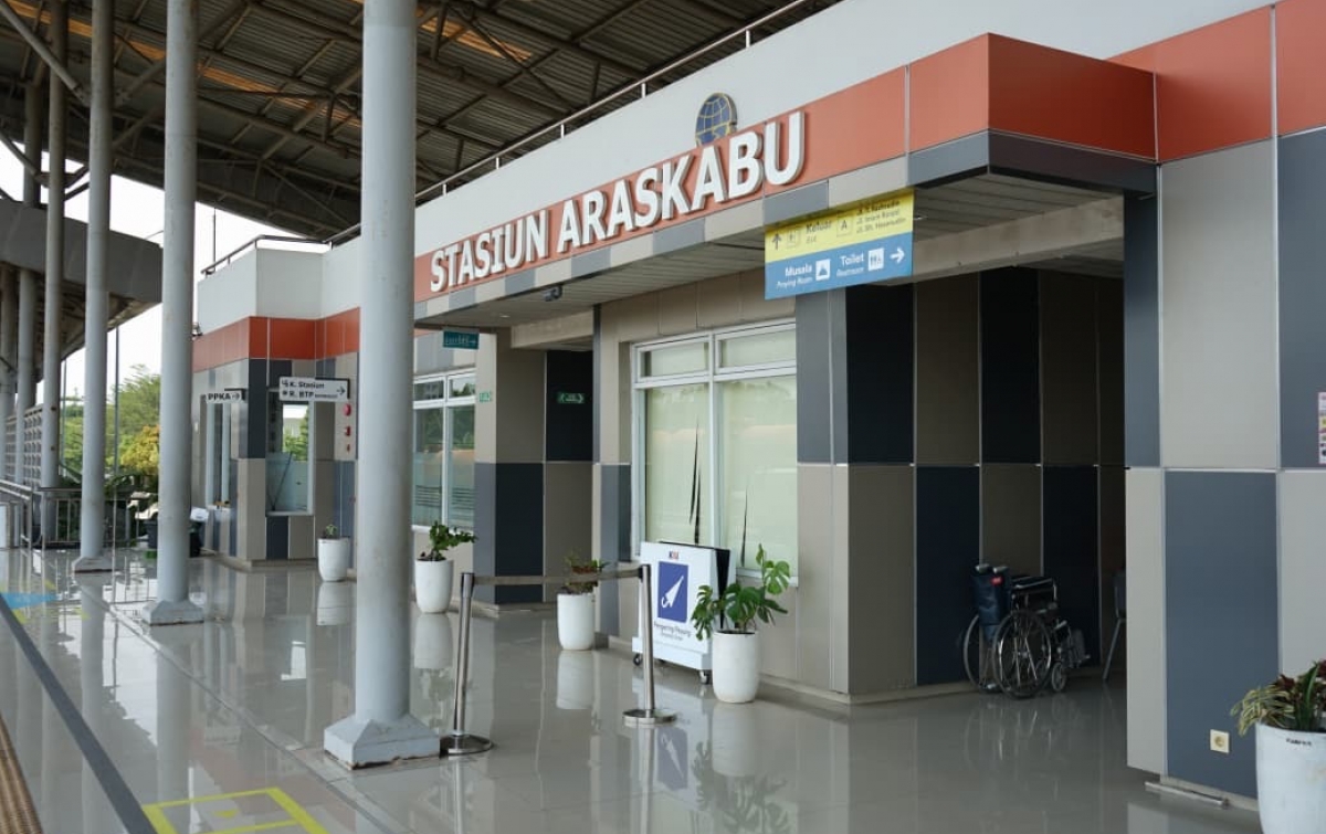 Stasiun Araskabu Jadi ‘Hub’ Intermoda, Dekatkan Warga Sumut ke Bandara Kualanamu Lewat Kereta Api
