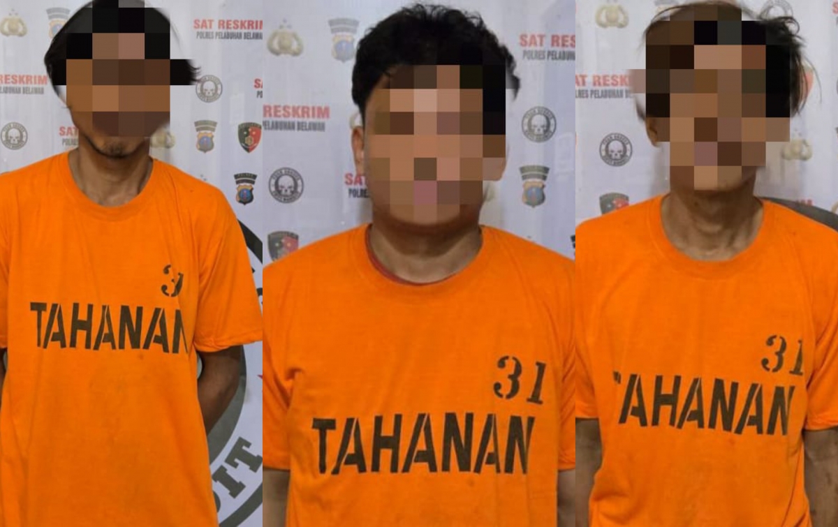 Tim Gabungan Polres Pelabuhan Belawan dan Jatanras Polda Sumut Tangkap 3 Pelaku Tawuran
