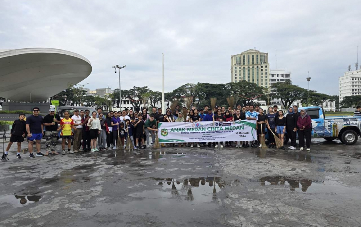 Aksi Peduli Lingkungan, Komunitas Anak Medan Cinta Medan Gelar Aksi