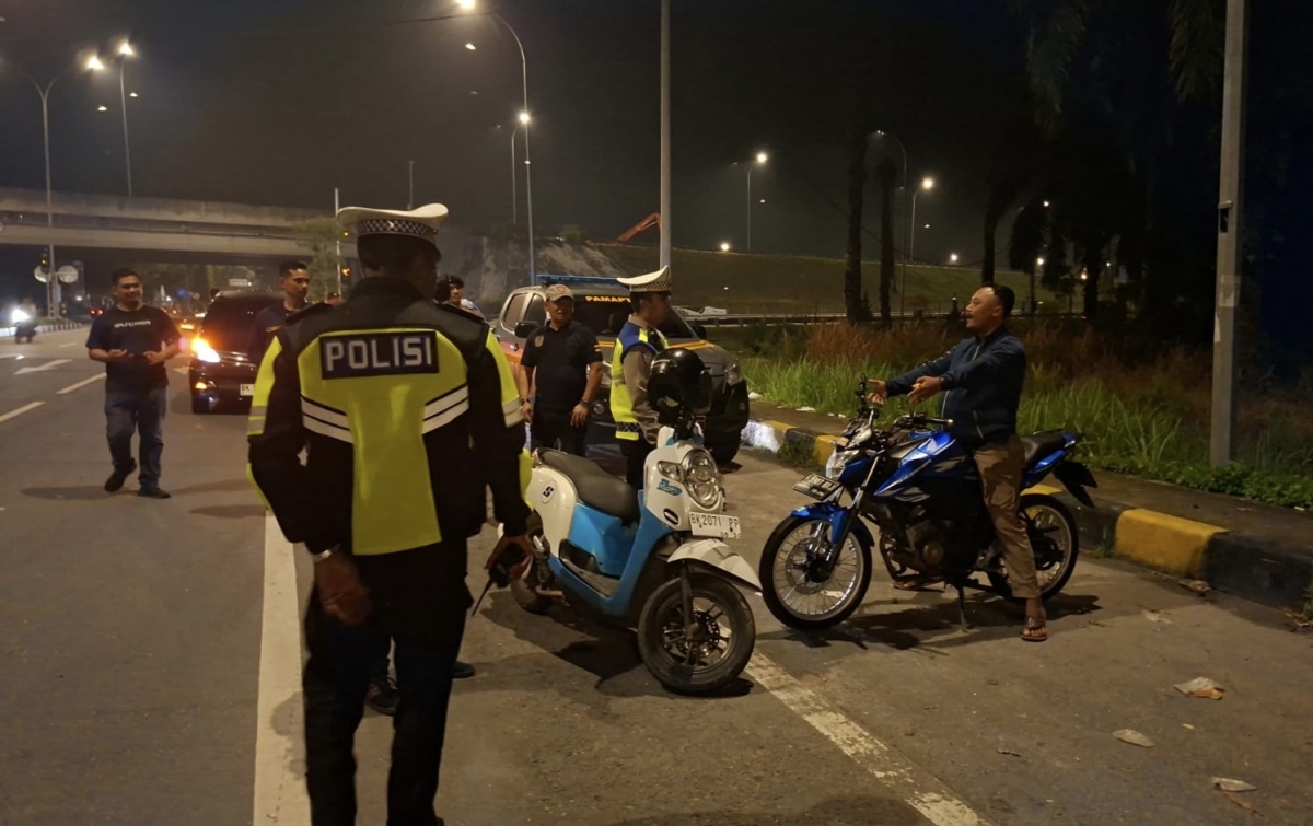 Sikat Balap Liar dan Knalpot Brong, Polres Langkat Amankan 18 Motor dalam Semalam!