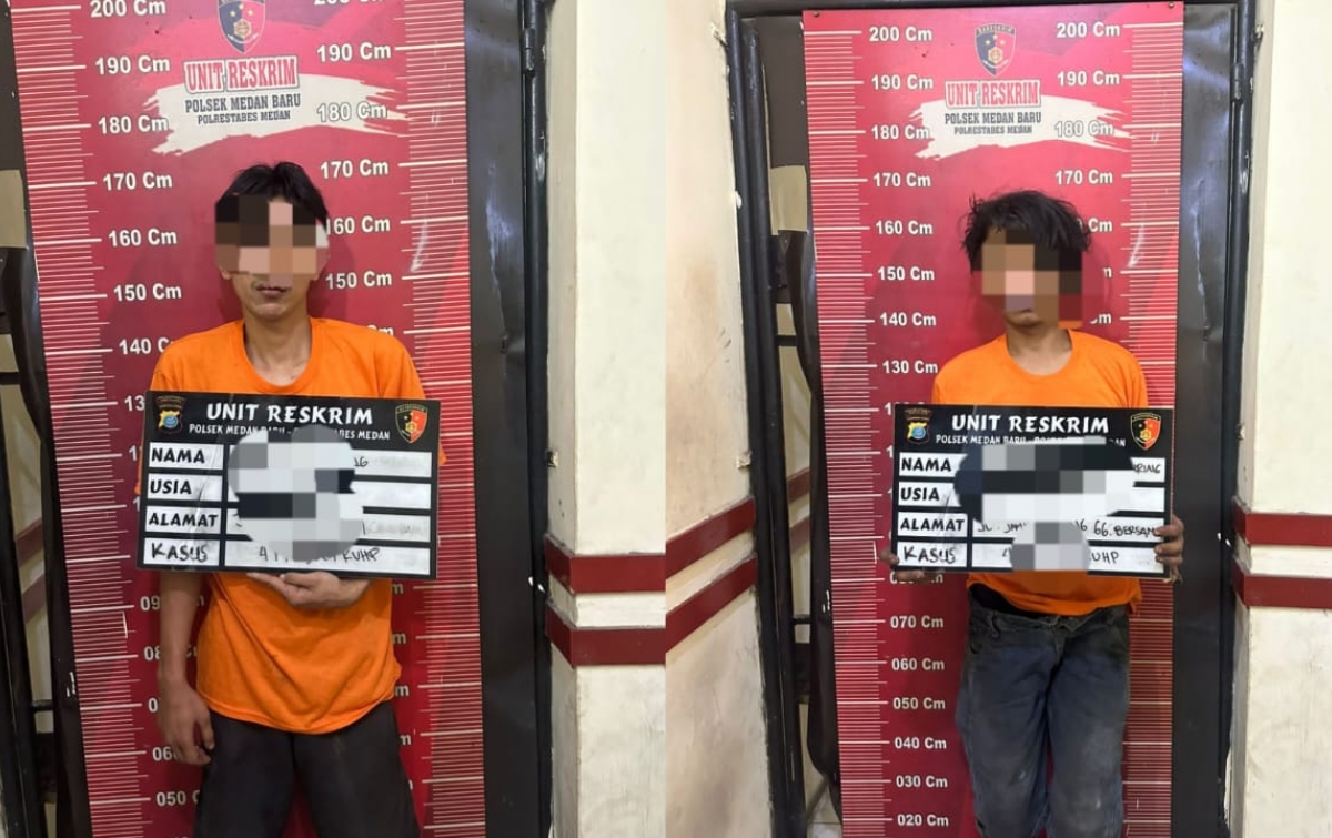 Tak Berkutik, Dua Spesialis Pembobol Rumah di Medan Baru Ditangkap Saat Hendak Beraksi