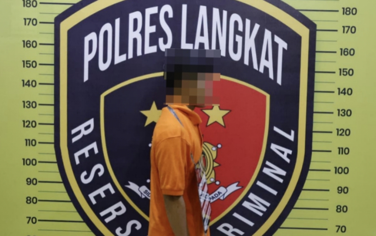 Sat Reskrim Polres Langkat Amankan Pelaku Pelemparan Mobil Box di Pantai Gemi