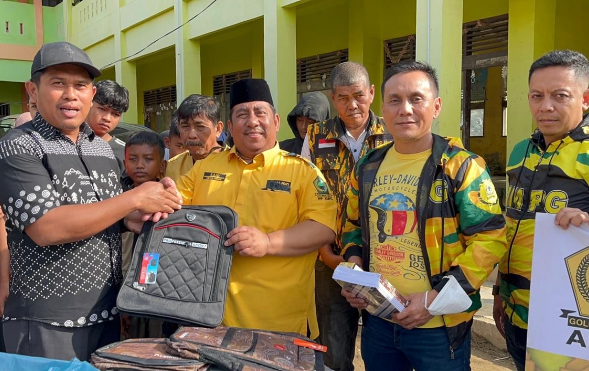 Rangkaian HUT ke-24, PP AMPG Beri Bantuan 2.000 Paket Perlengkapan Sekolah di Aceh Tamiang