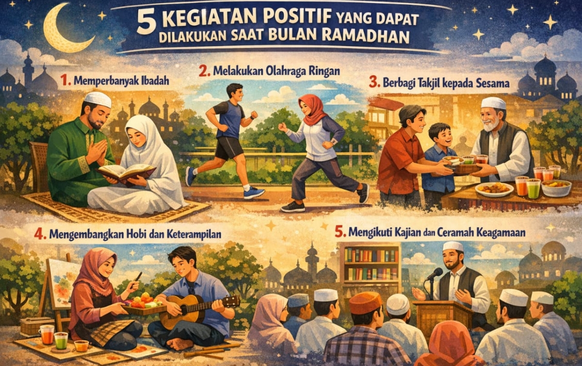 5 Kegiatan Positif yang Dapat Dilakukan Saat Bulan Ramadan