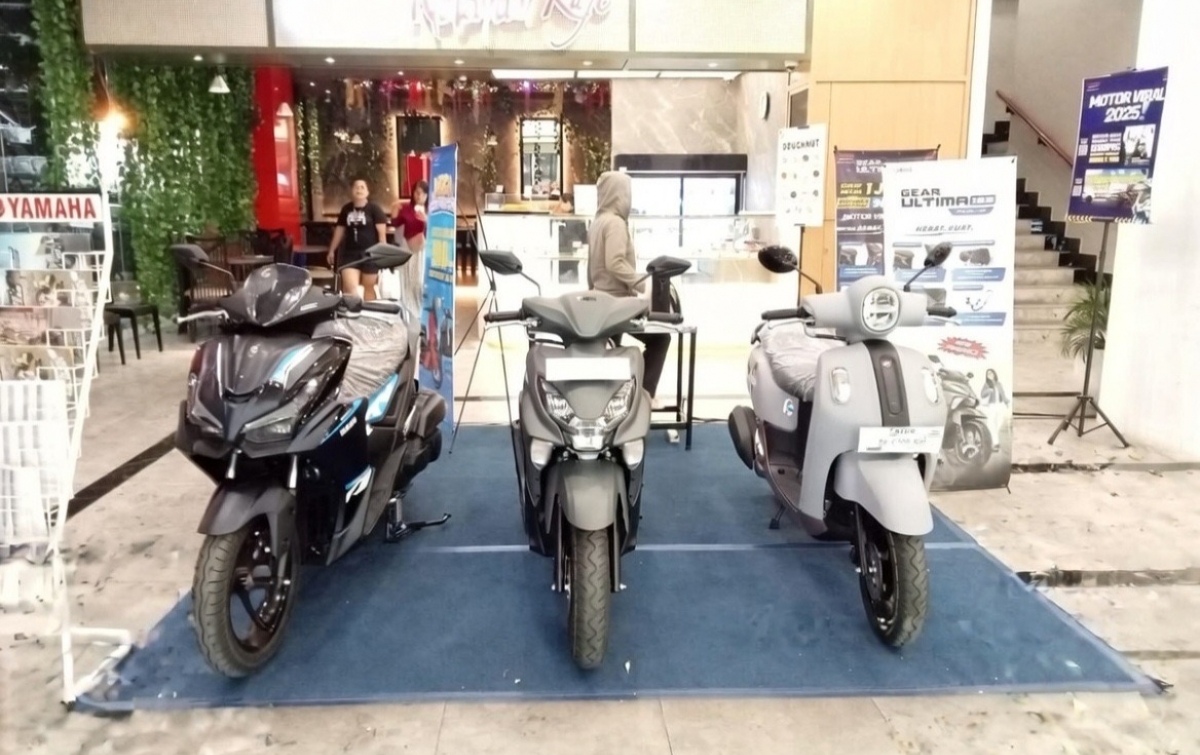 Promo Yamaha Grand Filano dalam Pameran di Irian Supermarket Setiabudi Medan