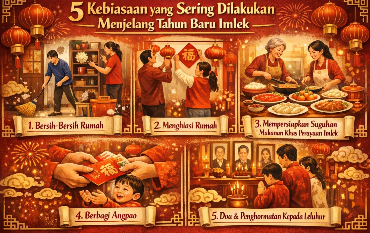 5 Tradisi yang Sering Dilakukan Jelang Tahun Baru Imlek