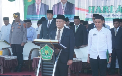 Kemenag Palas Gelar Upacara Peringatan HAB ke 80