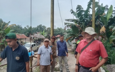 Jembatan Gantung di Desa Adian Taropo Mulai Diperbaiki