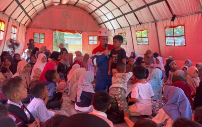 PEP Rantau Field Siapkan Sekolah Darurat, Fokus Jadi Ruang Pulih dari Trauma Banjir