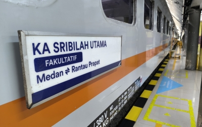 KAI Divre I Kembali Operasionalkan KA Sribilah Utama Fakultatif, Ketersediaan Kursi di Sumut Naik 13 Persen