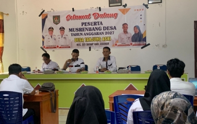 Desa Tanjung Asri Gelar Musrenbang, Kades Usulkan Infrastruktur Jalan